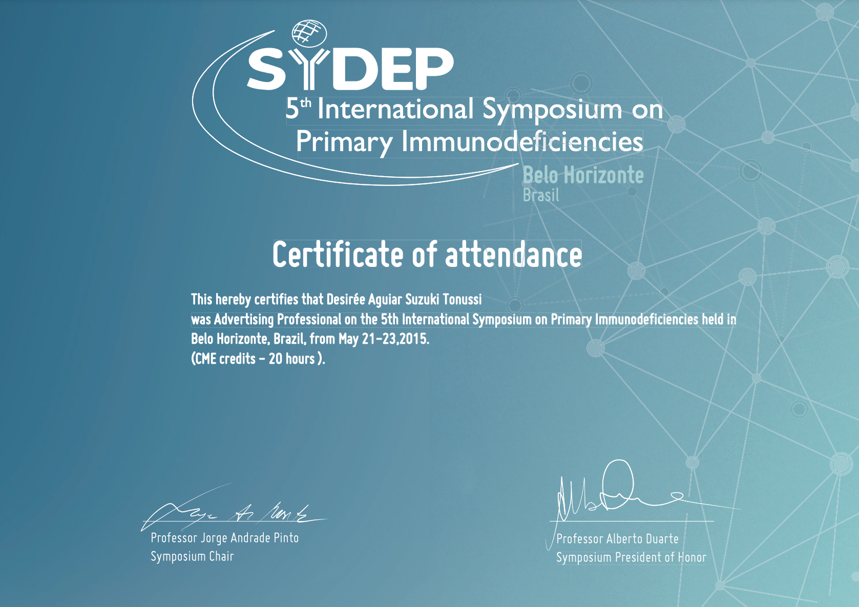 5th International Symposium on Primary Immunodeficiencies | Faculdade de Medicina da UFMG (2015)