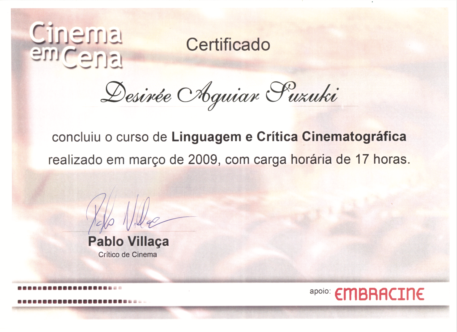 Linguagem e Crítica Cinematográfica - Cinema em Cena (2009)