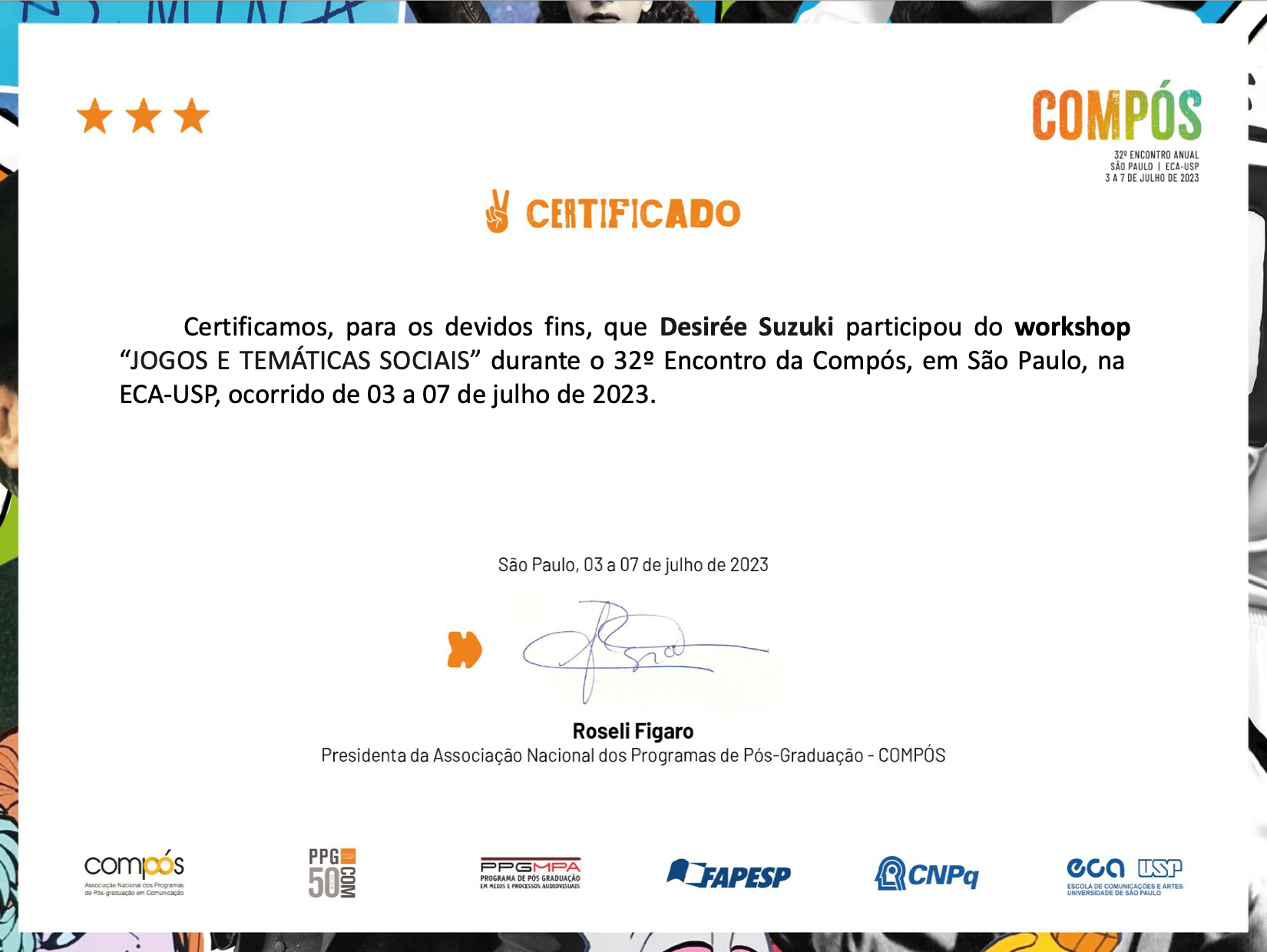 Workshop Jogos e Temáticas Sociais da COMPÓS (2023)