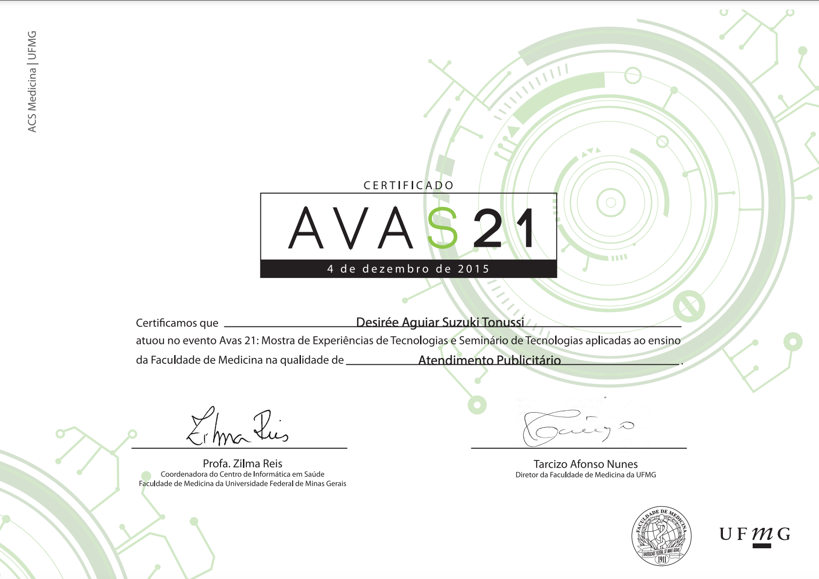 Avas 21 | Faculdade de Medicina da UFMG (2015)