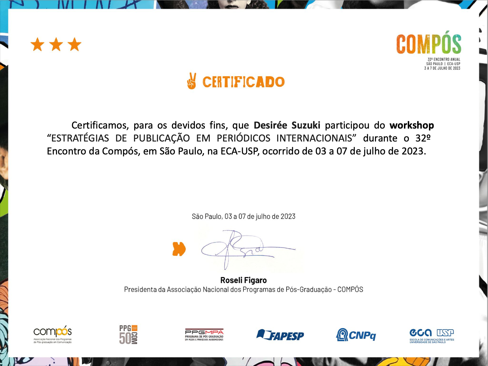 Workshop Estratégias de Publicação em Periódicos Internacionais da COMPÓS (2023)
